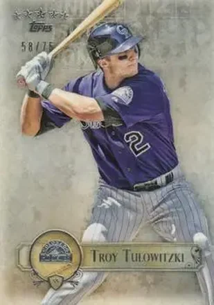 2013 Topps Five Star #7 - Troy Tulowitzki - Colorado Rockies