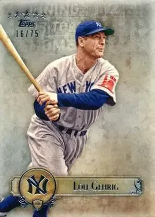2013 Topps Five Star #12 - Lou Gehrig - New York Yankees