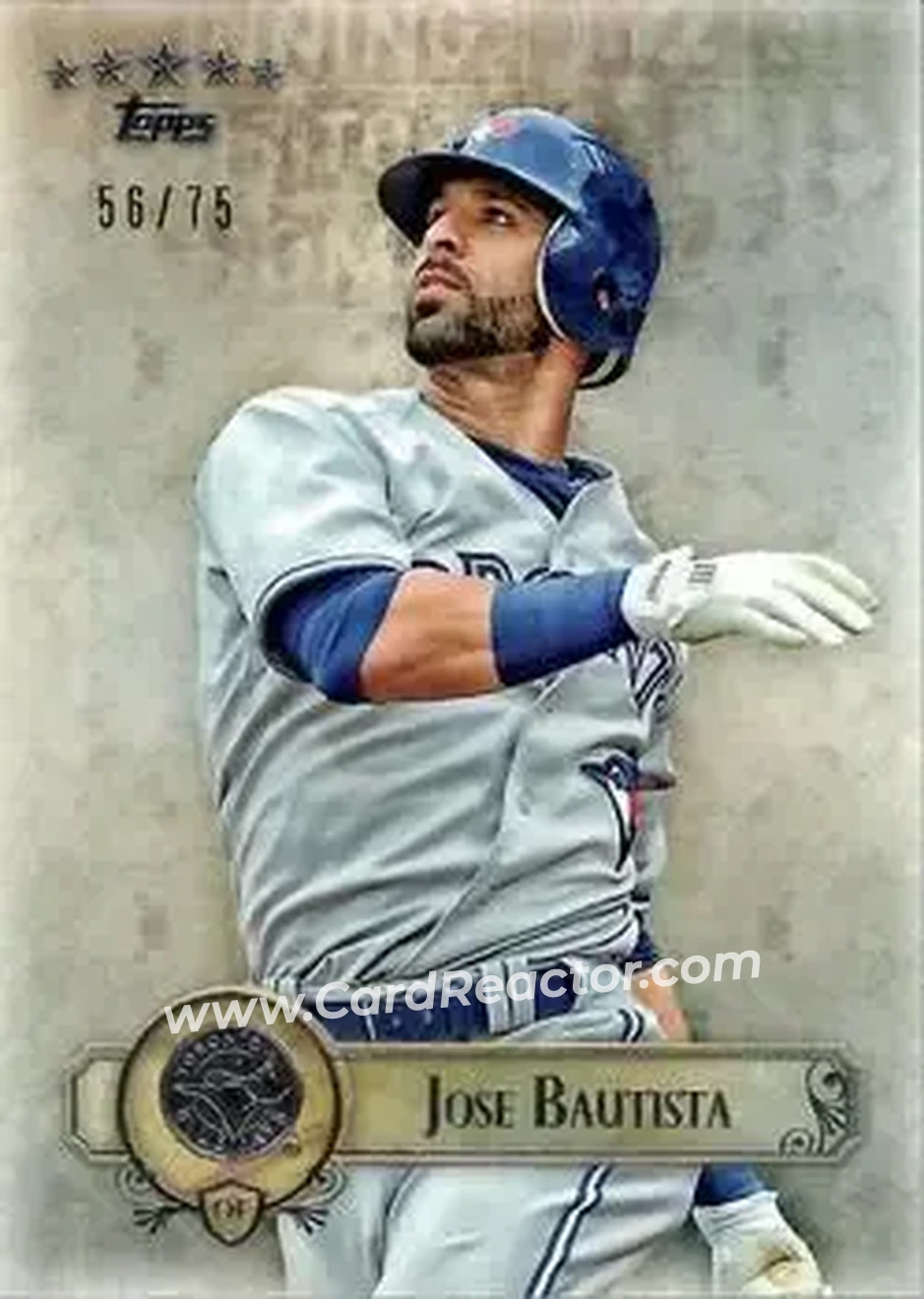 2013 Topps Five Star #18 - Jose Bautista - Toronto Blue Jays - Front