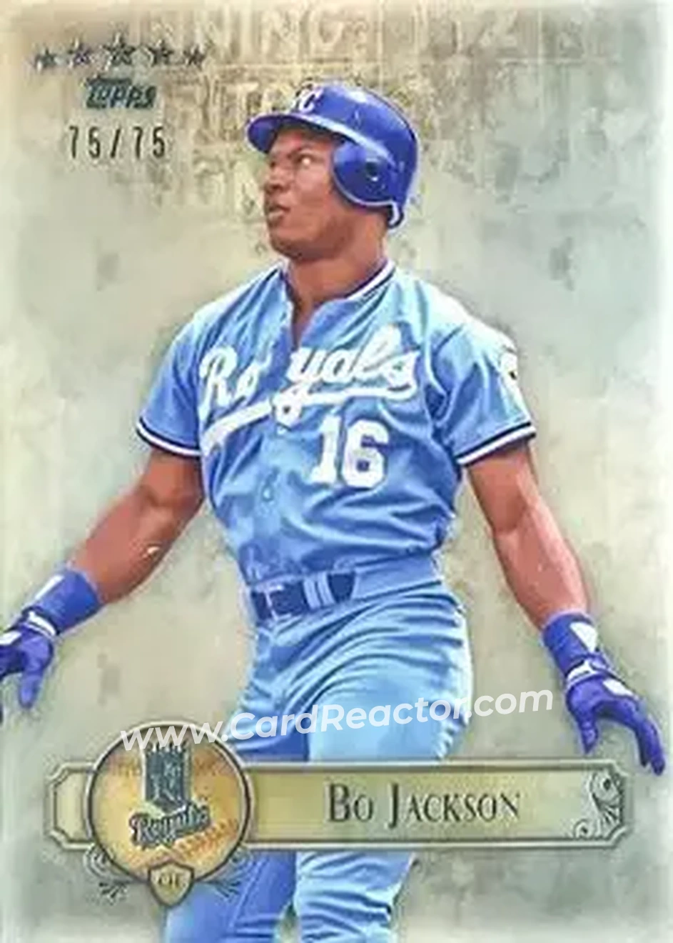 2013 Topps Five Star #25 - Bo Jackson - Kansas City Royals - Front 2013 Topps Five Star #25 - Bo Jackson - Kansas City Royals - Front