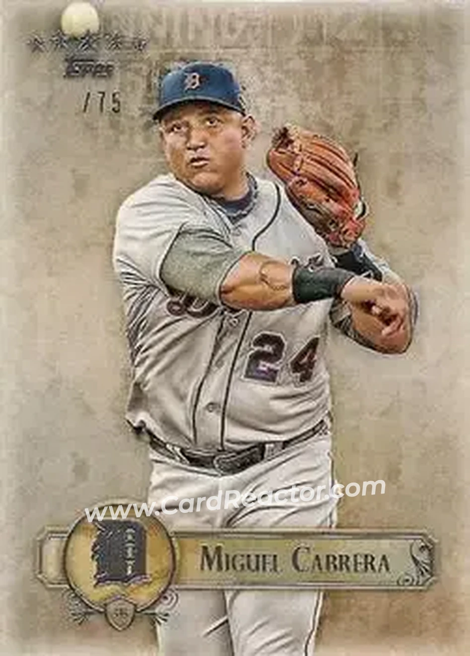2013 Topps Five Star #28 - Miguel Cabrera - Detroit Tigers - Front