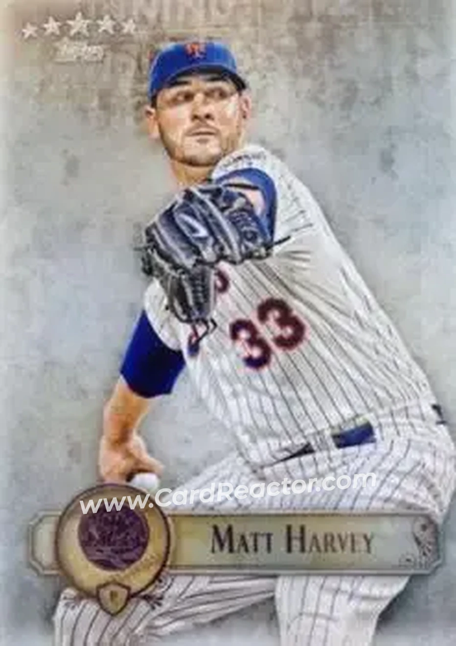 2013 Topps Five Star #42 - Matt Harvey - New York Mets - Front 2013 Topps Five Star #42 - Matt Harvey - New York Mets - Front