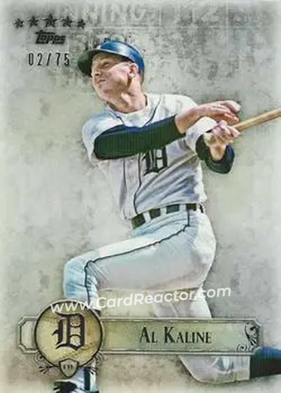 2013 Topps Five Star #47 - Al Kaline - Detroit Tigers - Front 2013 Topps Five Star #47 - Al Kaline - Detroit Tigers - Front