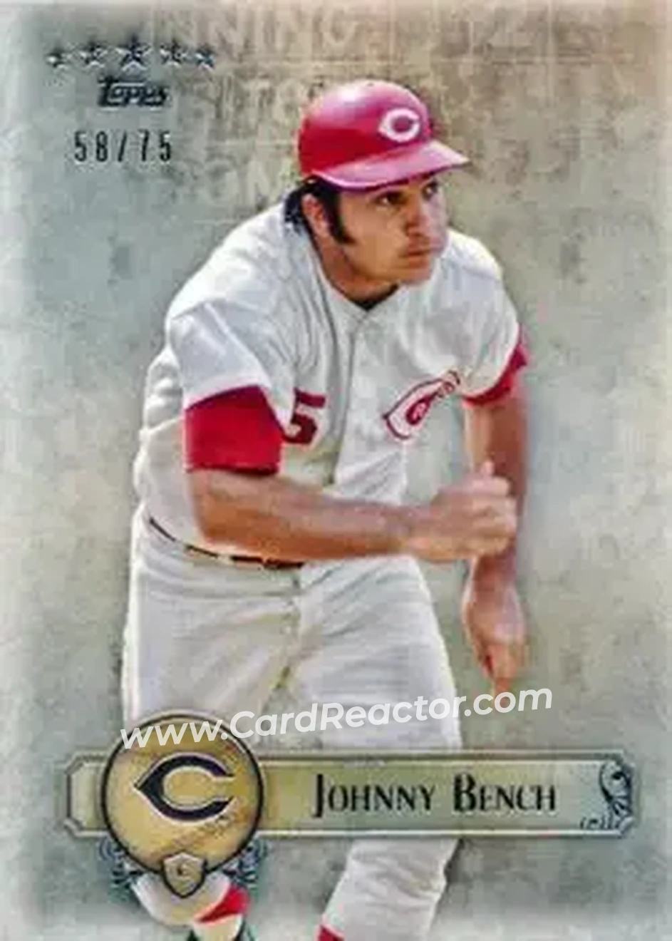2013 Topps Five Star #49 - Johnny Bench - Cincinnati Reds - Front