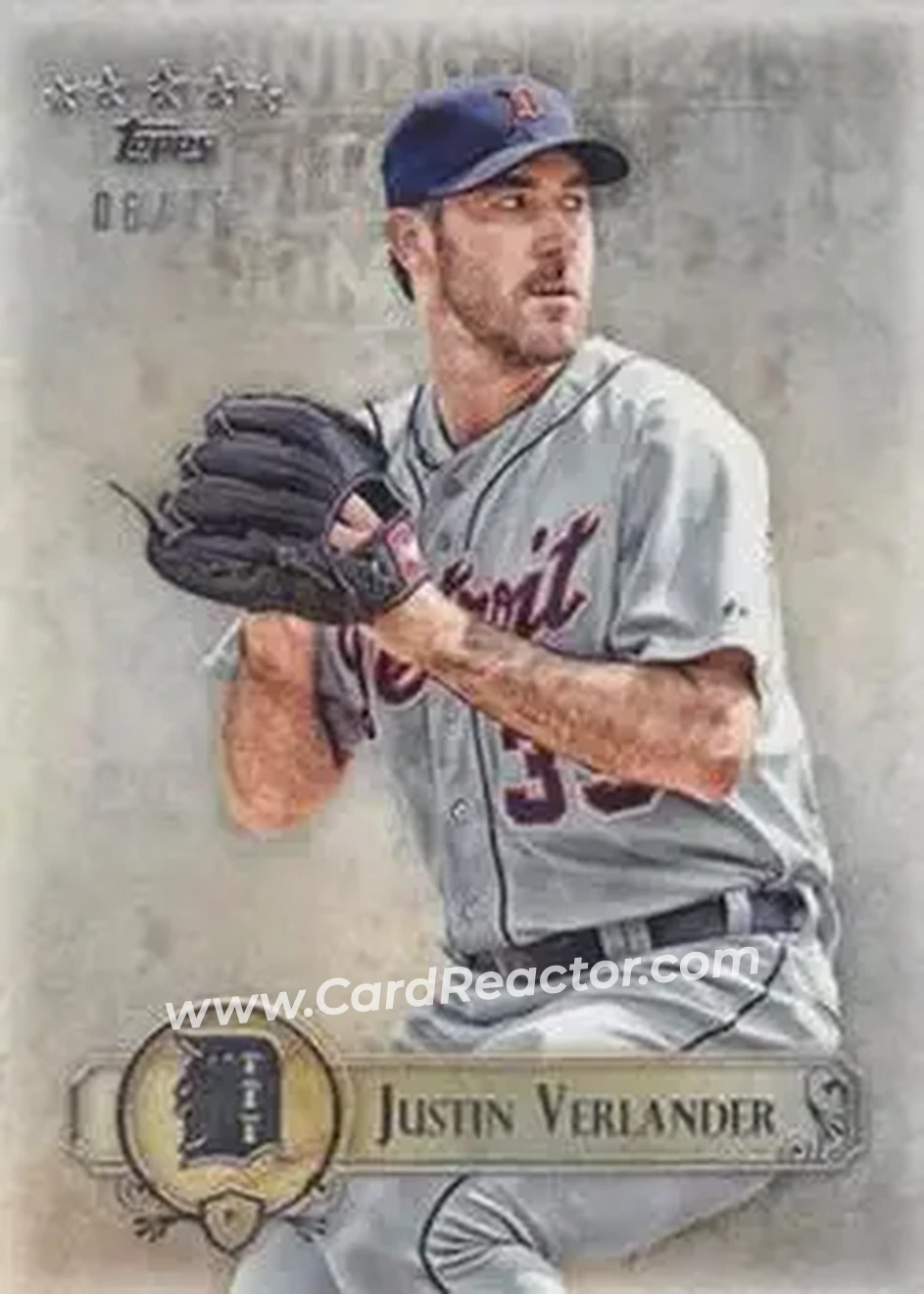 2013 Topps Five Star #91 - Justin Verlander - Detroit Tigers - Front