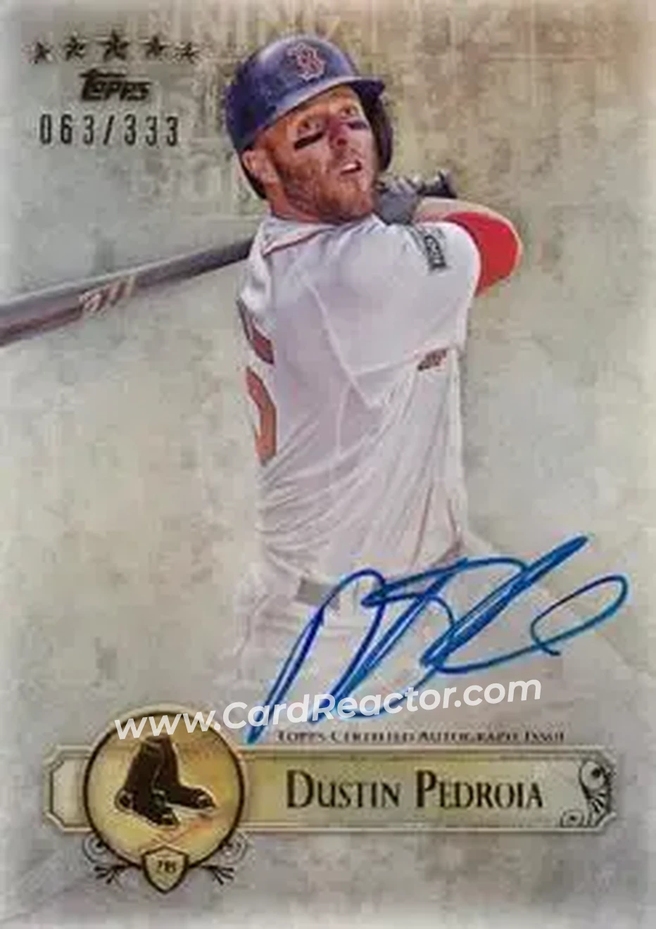 2013 Topps Five Star - Autographs #FSBA-DP - Dustin Pedroia - Boston Red Sox - Front