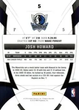 Back of Josh Howard