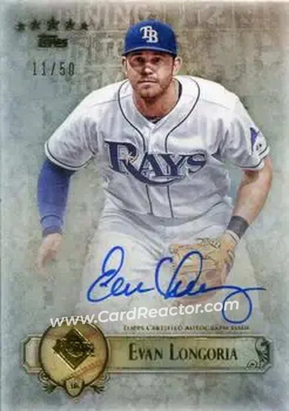 2013 Topps Five Star - Autographs #FSBA-EL - Evan Longoria - Tampa Bay Rays - Front