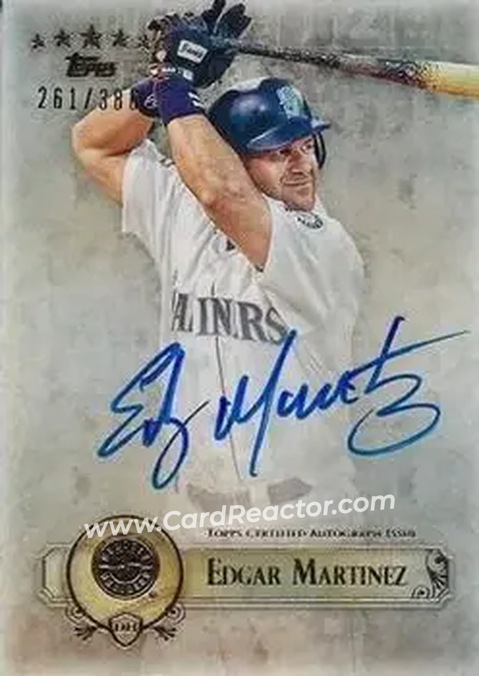 2013 Topps Five Star - Autographs #FSBA-EM - Edgar Martinez - Seattle Mariners - Front