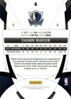 Back of Shawn Marion