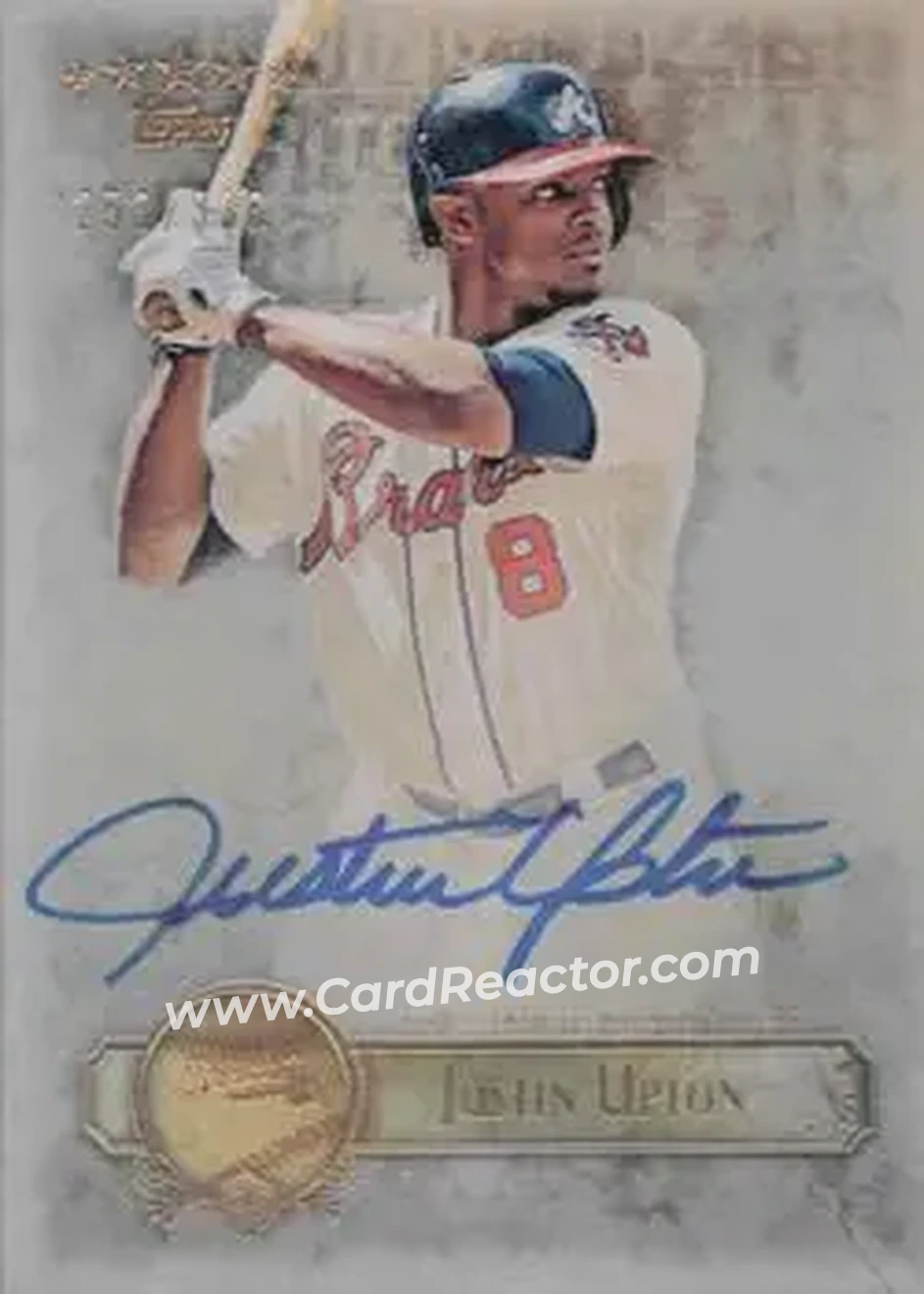 2013 Topps Five Star - Autographs #FSBA-JU - Justin Upton - Atlanta Braves - Front