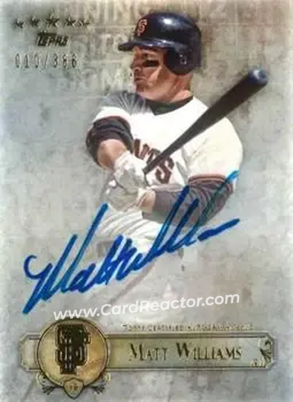 2013 Topps Five Star - Autographs #FSBA-MW - Matt Williams - San Francisco Giants - Front 2013 Topps Five Star - Autographs #FSBA-MW - Matt Williams - San Francisco Giants - Front
