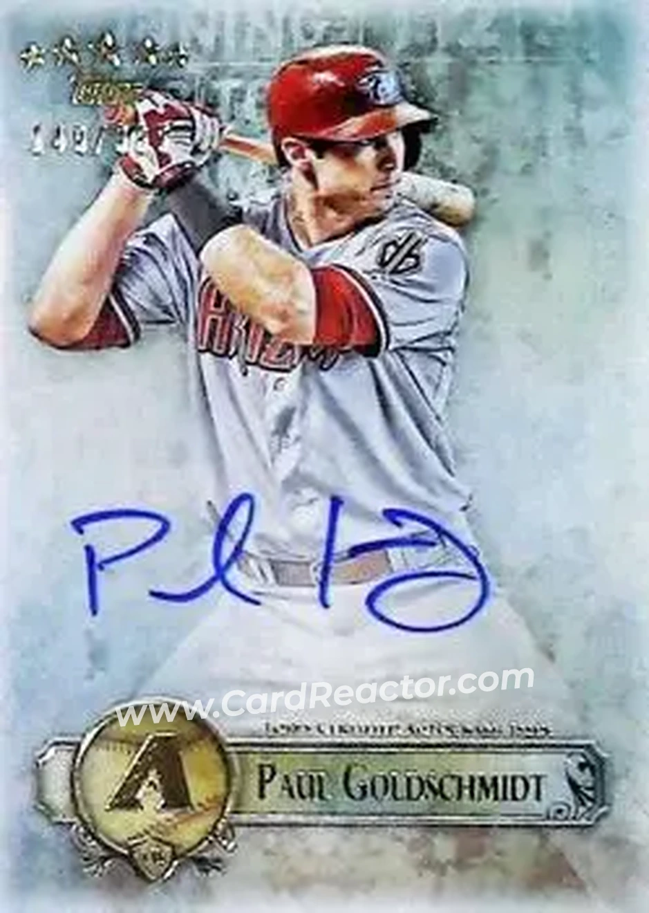 2013 Topps Five Star - Autographs #FSBA-PG - Paul Goldschmidt - Arizona Diamondbacks - Front 2013 Topps Five Star - Autographs #FSBA-PG - Paul Goldschmidt - Arizona Diamondbacks - Front