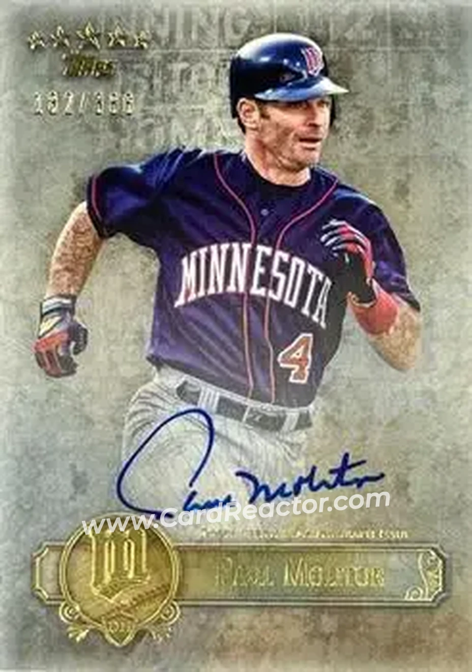 2013 Topps Five Star - Autographs #FSBA-PMO - Paul Molitor - Minnesota Twins - Front 2013 Topps Five Star - Autographs #FSBA-PMO - Paul Molitor - Minnesota Twins - Front