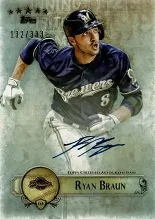 2013 Topps Five Star - Autographs #FSBA-RB - Ryan Braun - Milwaukee Brewers