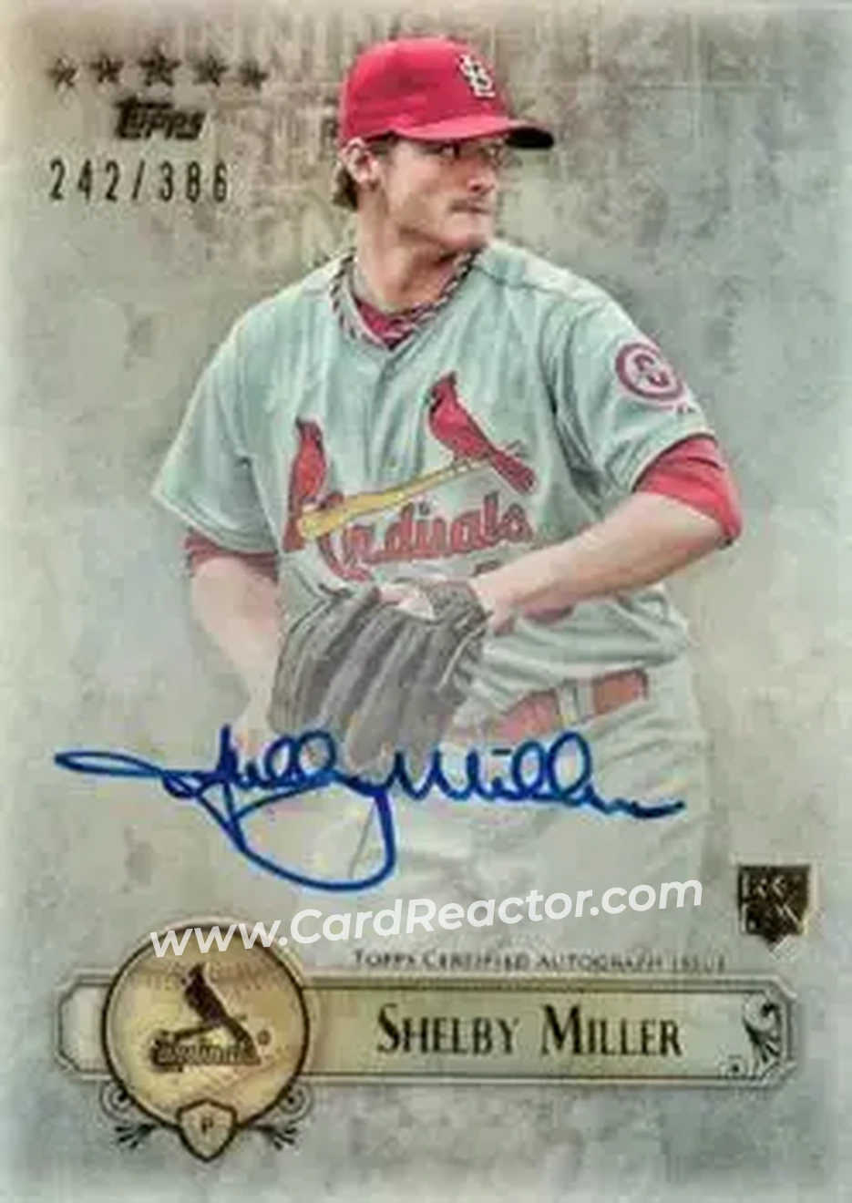2013 Topps Five Star - Autographs #FSBA-SM - Shelby Miller - St. Louis Cardinals - Front