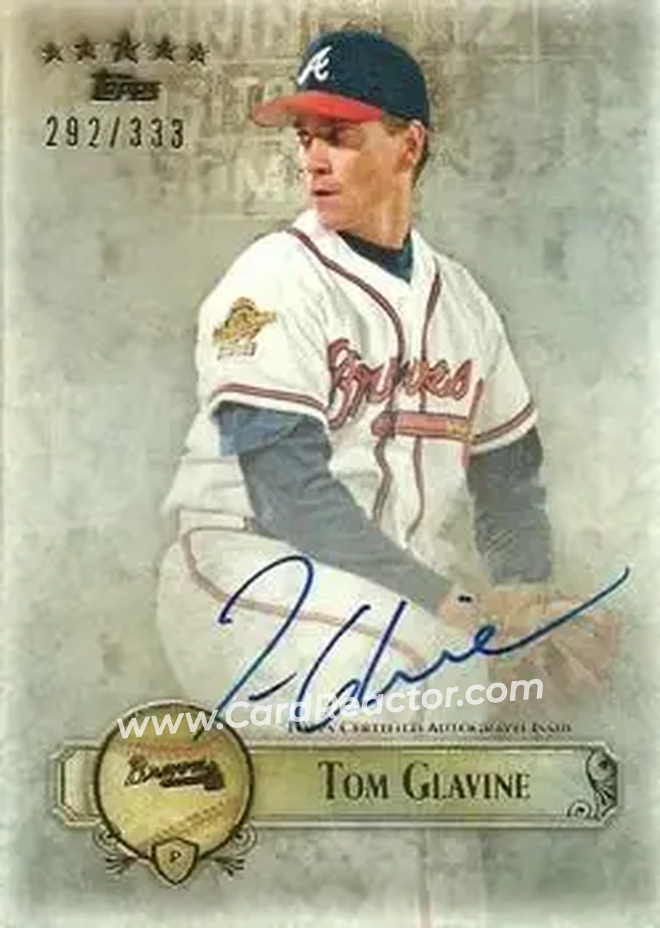 2013 Topps Five Star - Autographs #FSBA-TG - Tom Glavine - Atlanta Braves - Front
