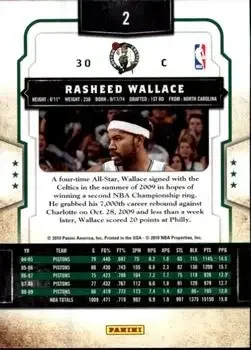 Back of Rasheed Wallace