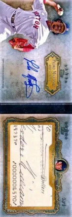 2013 Topps Five Star - Autograph Cut Signatures Books #FSCSB-MW3 - Ted Williams - Pedro Martinez AU, SN1 - Boston Red Sox - Boston Red Sox