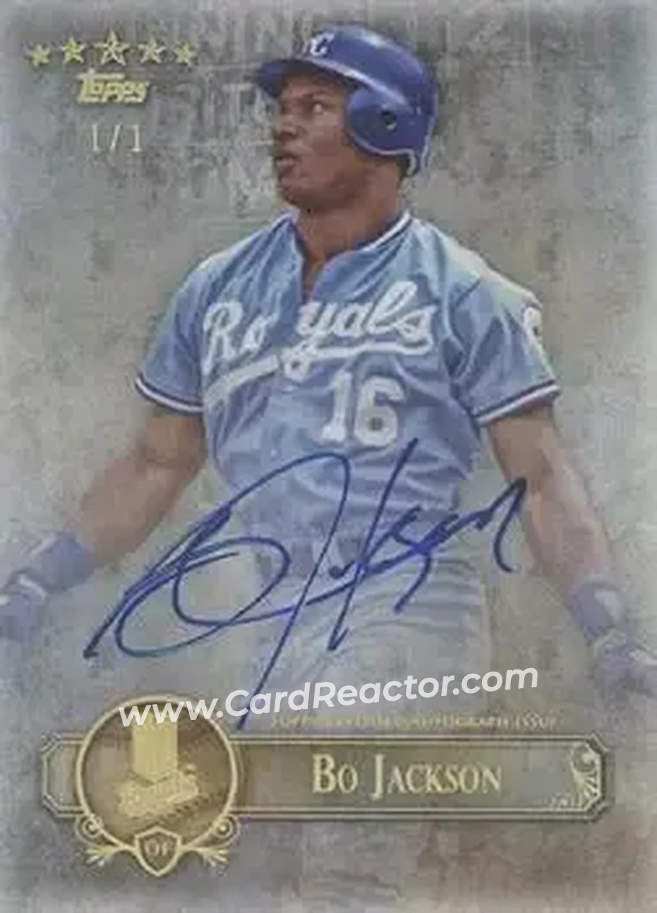 2013 Topps Five Star - Autographs Five Star 1/1 #FSBA-BJ - Bo Jackson - Kansas City Royals - Front 2013 Topps Five Star - Autographs Five Star 1/1 #FSBA-BJ - Bo Jackson - Kansas City Royals - Front