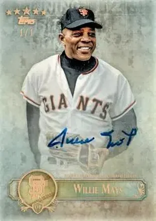2013 Topps Five Star - Autographs Five Star 1/1 #FSBA-WMA - Willie Mays - San Francisco Giants