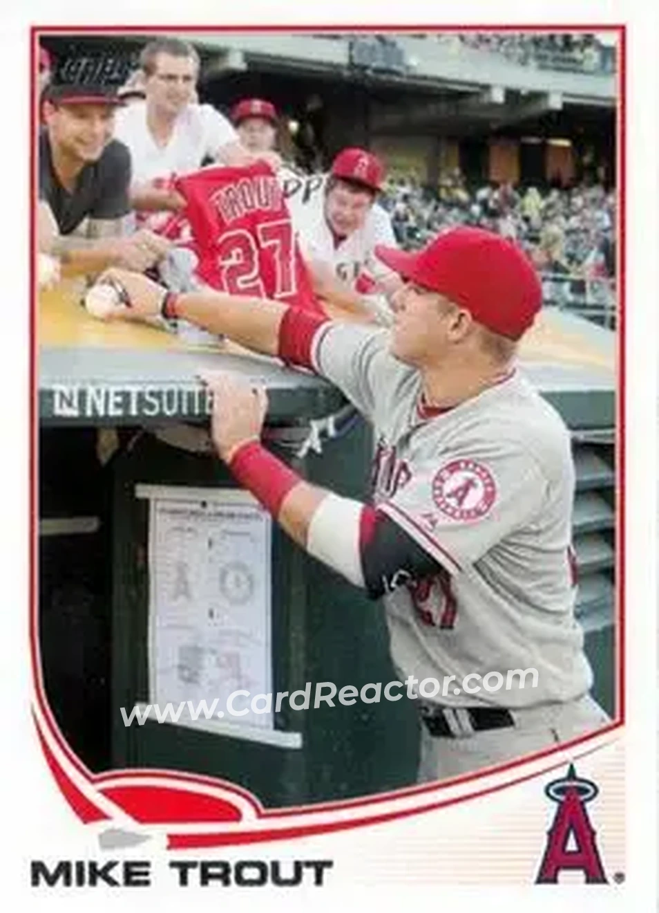 2013 Topps #27d - Mike Trout - Los Angeles Angels - Front 2013 Topps #27d - Mike Trout - Los Angeles Angels - Front