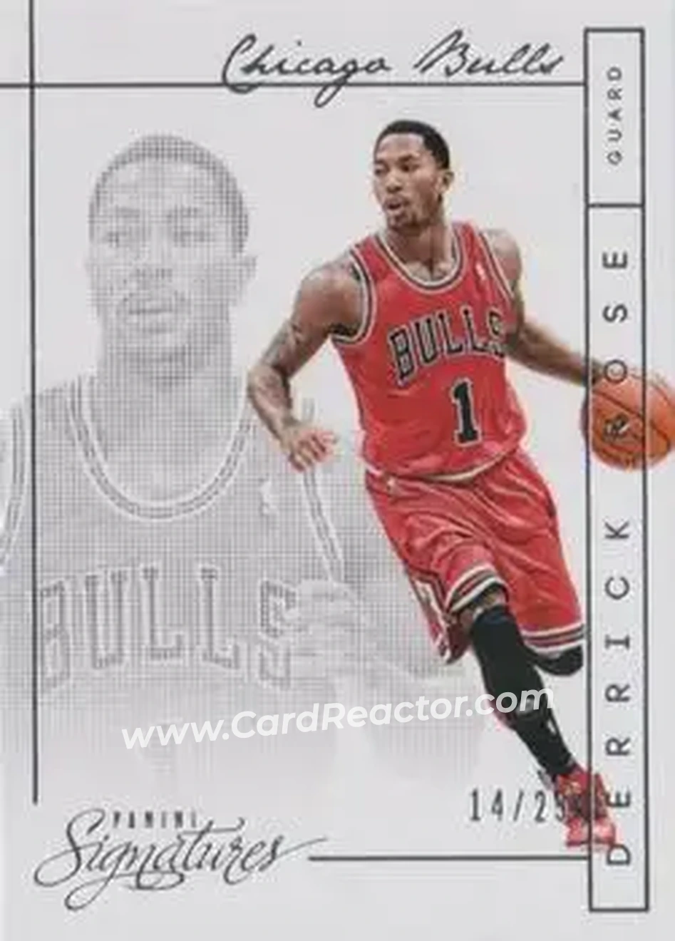 2013-14 Panini Signatures #148 - Derrick Rose - Chicago Bulls - Front