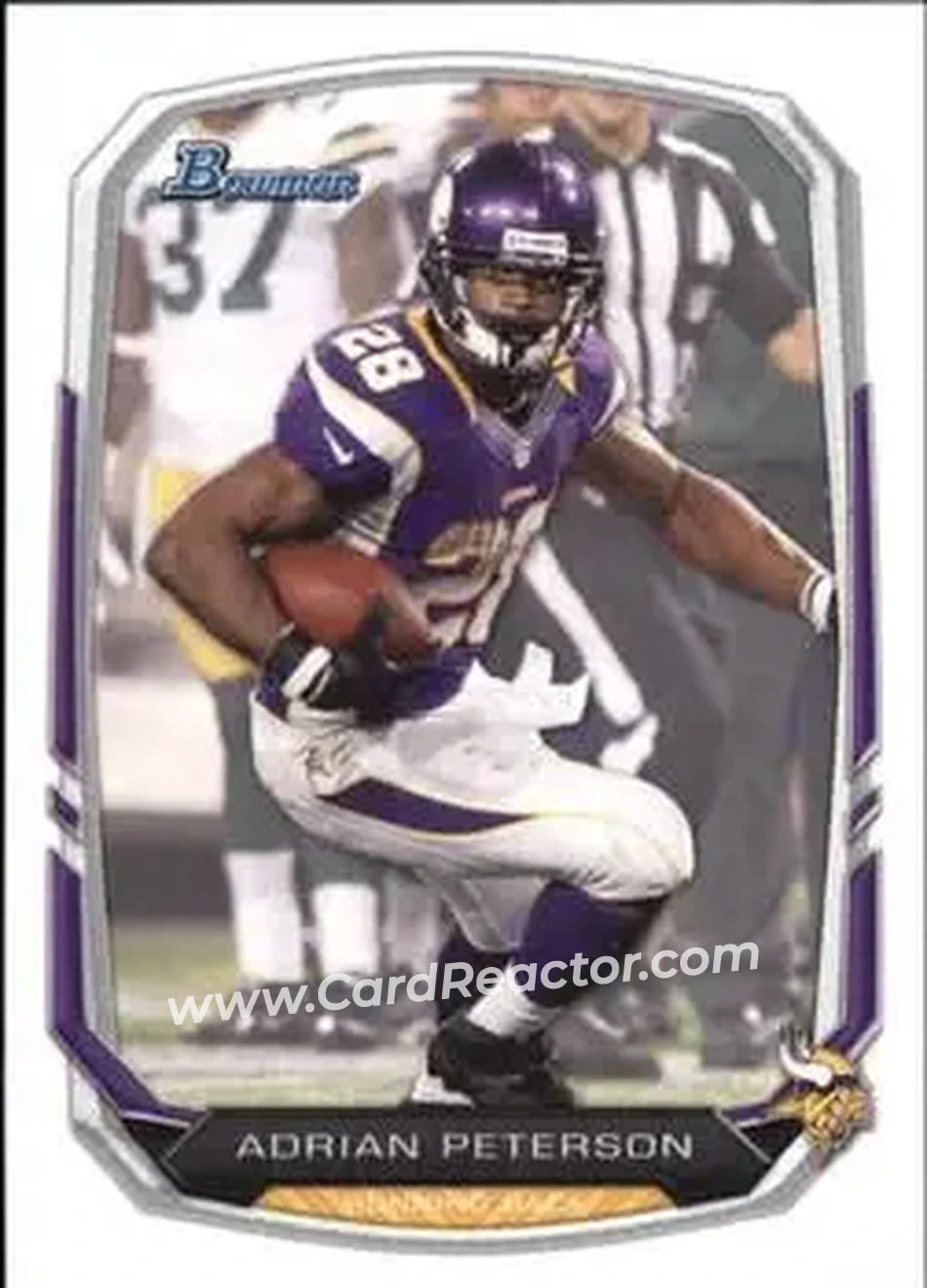 2013 Bowman #1 - Adrian Peterson - Minnesota Vikings - Front