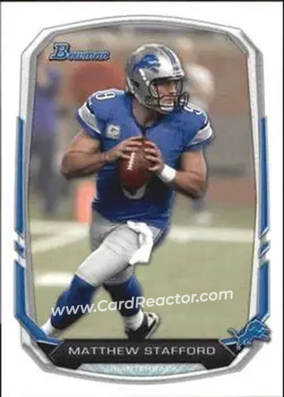 2013 Bowman #2 - Matthew Stafford - Detroit Lions - Front