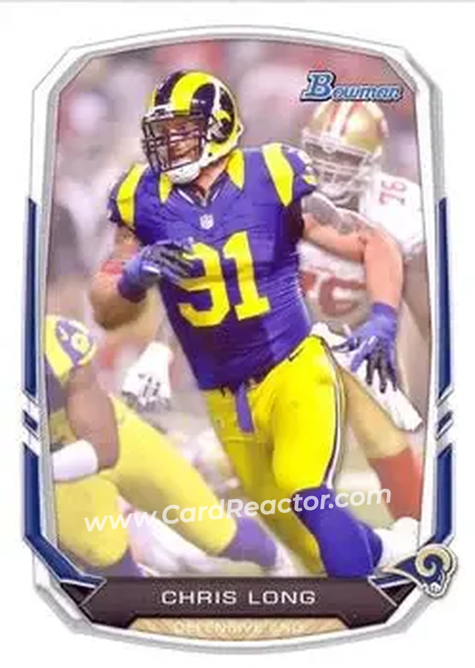 2013 Bowman #22 - Chris Long - St. Louis Rams - Front