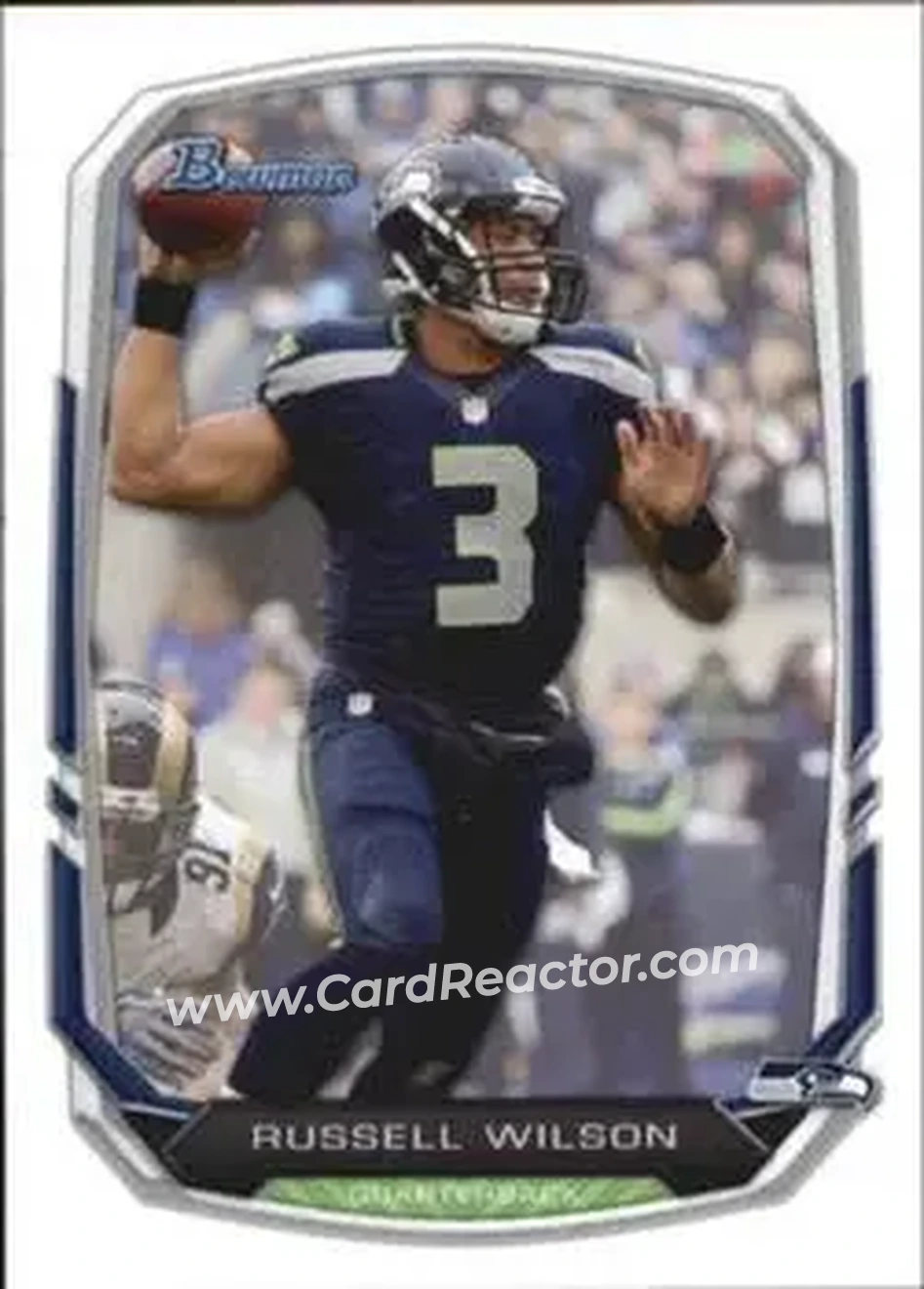 2013 Bowman #25 - Russell Wilson - Seattle Seahawks - Front