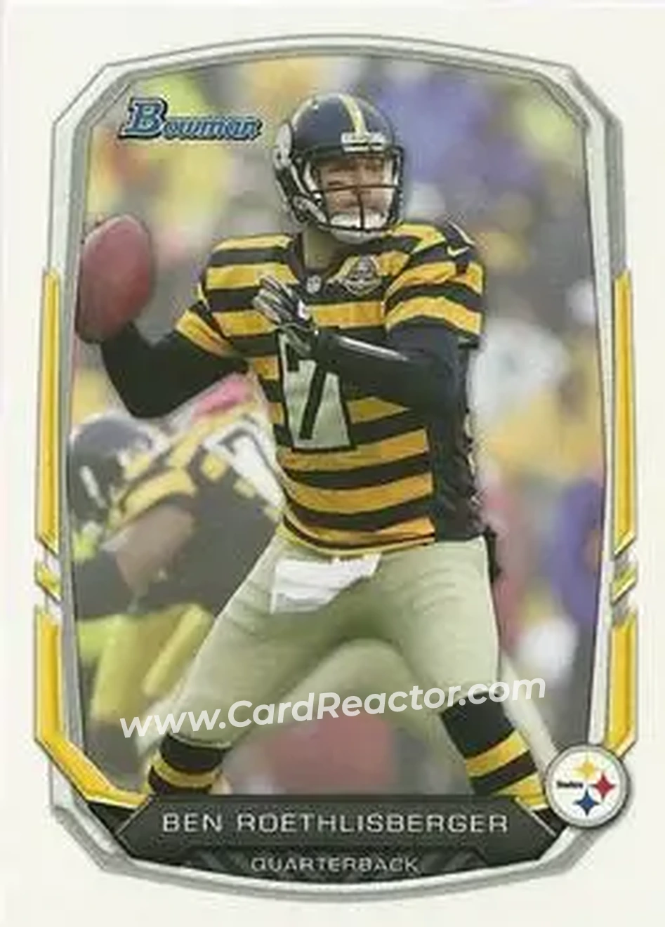 2013 Bowman #27 - Ben Roethlisberger - Pittsburgh Steelers - Front