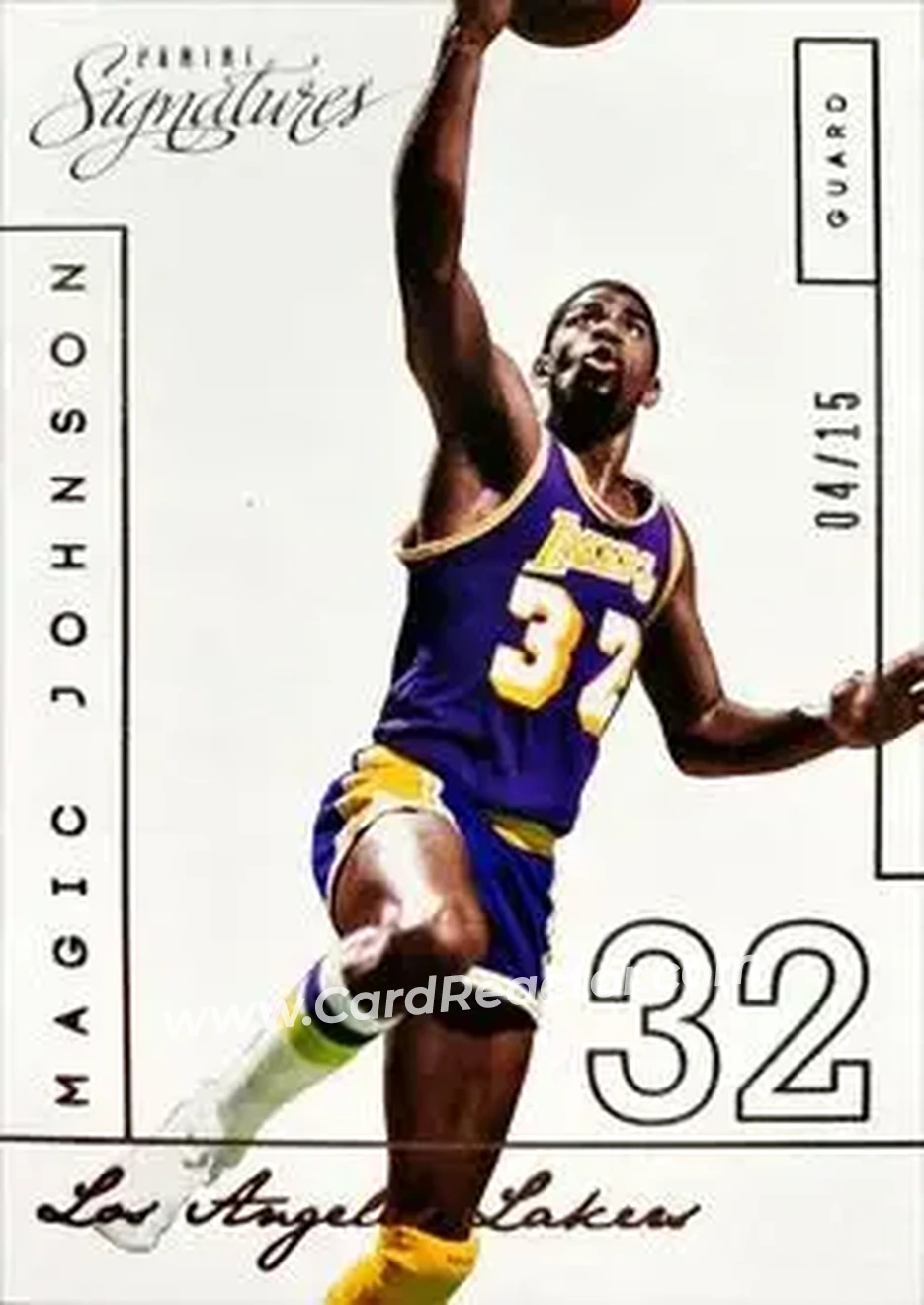 2013-14 Panini Signatures #211 - Magic Johnson - Los Angeles Lakers - Front