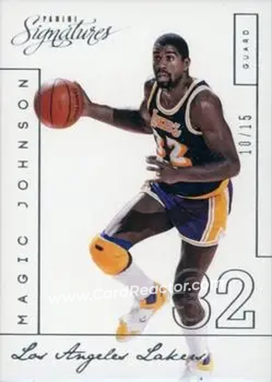 2013-14 Panini Signatures #213 - Magic Johnson - Los Angeles Lakers - Front