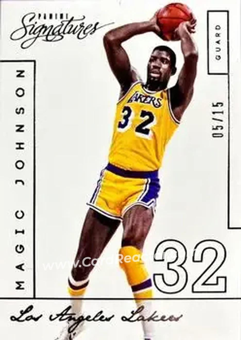 2013-14 Panini Signatures #214 - Magic Johnson - Los Angeles Lakers - Front