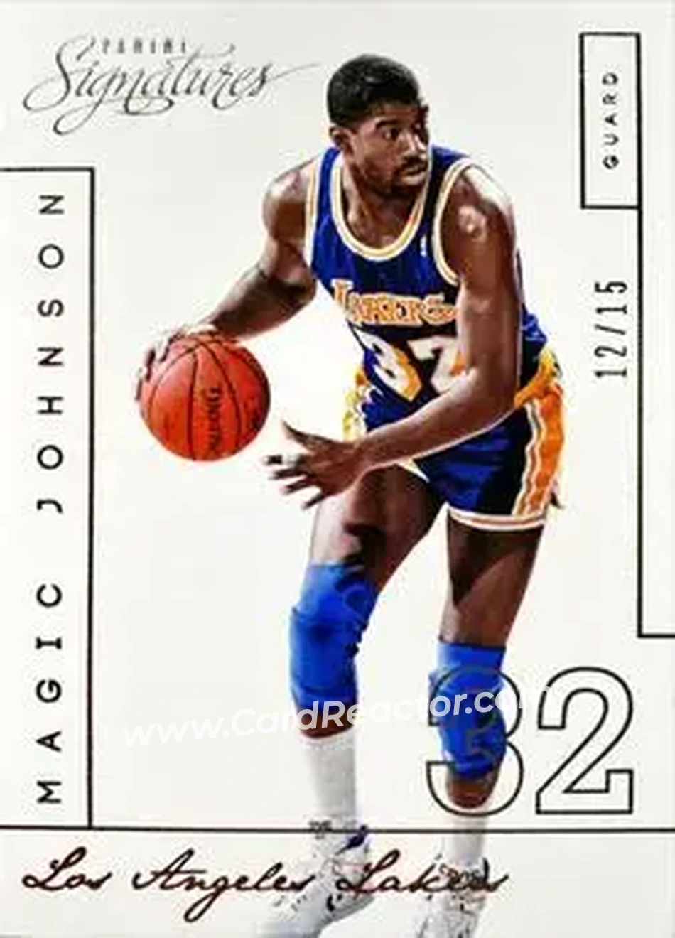 2013-14 Panini Signatures #215 - Magic Johnson - Los Angeles Lakers - Front
