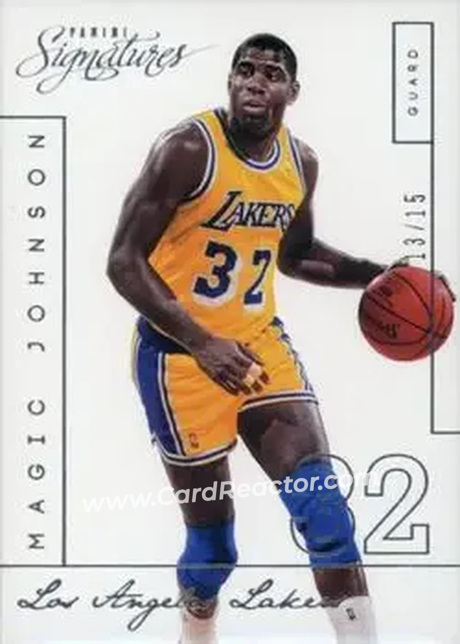 2013-14 Panini Signatures #216 - Magic Johnson - Los Angeles Lakers - Front