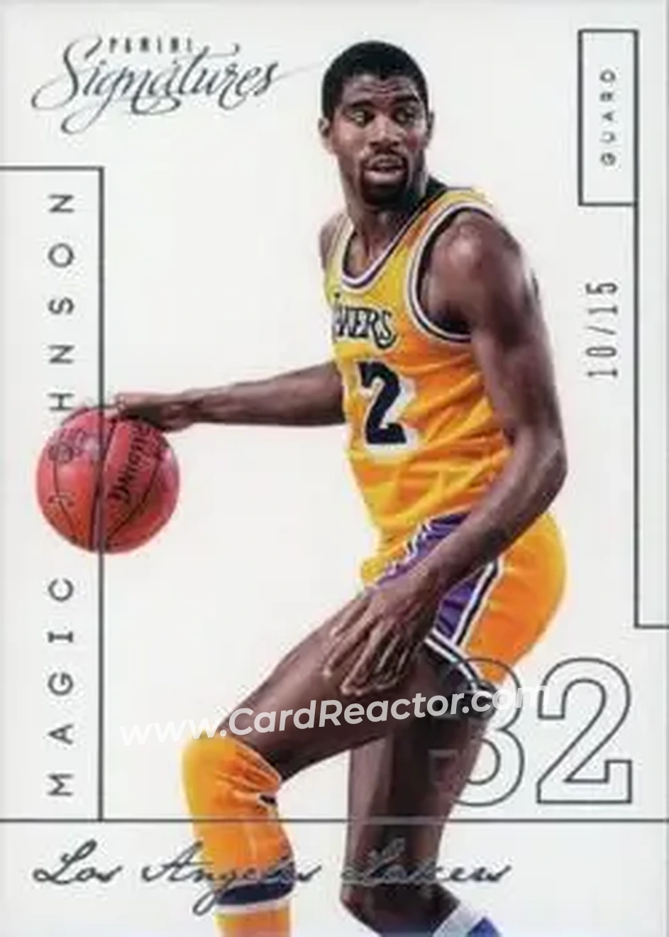 2013-14 Panini Signatures #217 - Magic Johnson - Los Angeles Lakers - Front