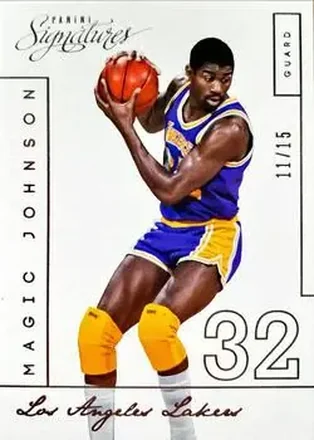 2013-14 Panini Signatures #218 - Magic Johnson - Los Angeles Lakers