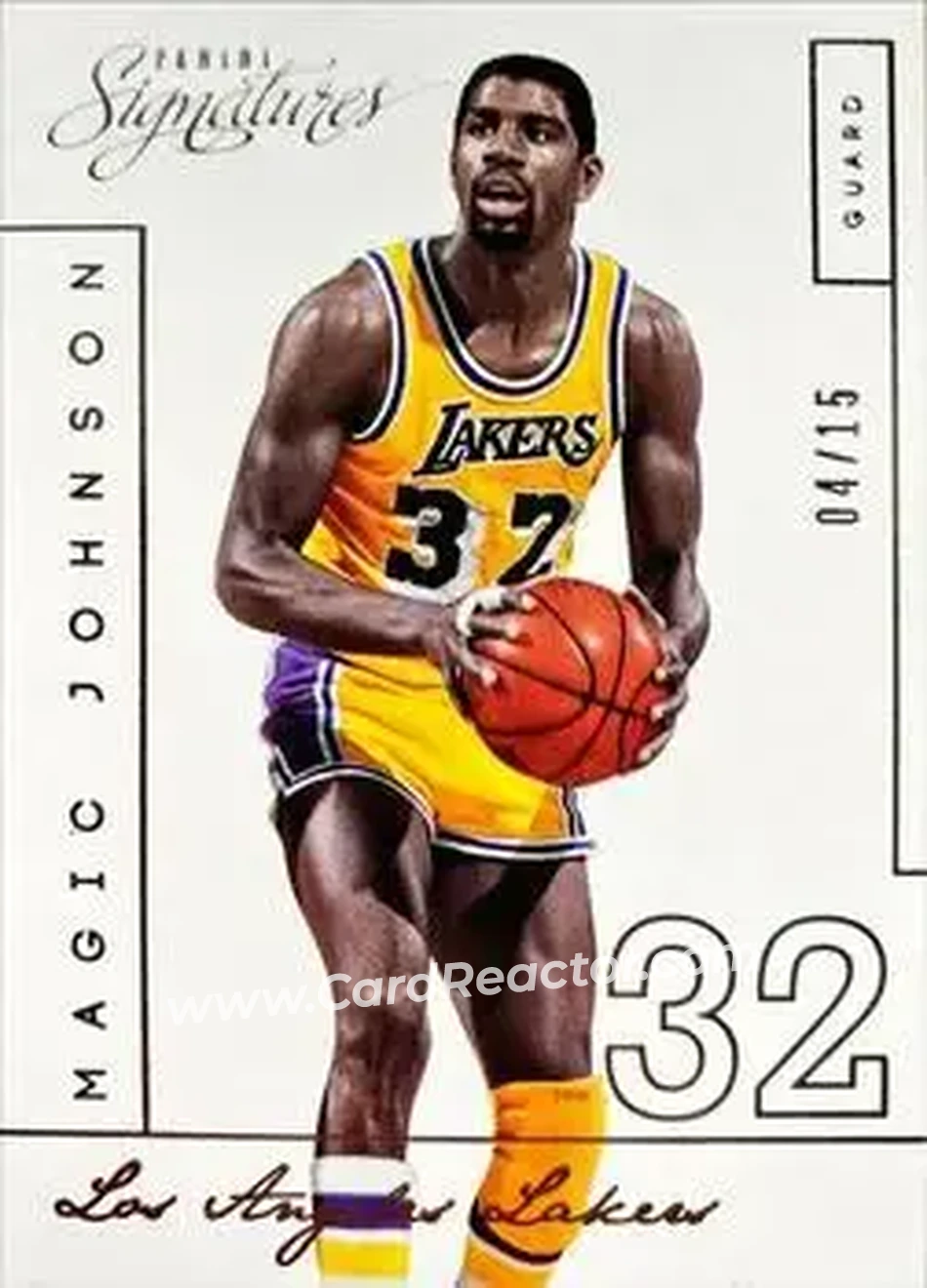 2013-14 Panini Signatures #219 - Magic Johnson - Los Angeles Lakers - Front