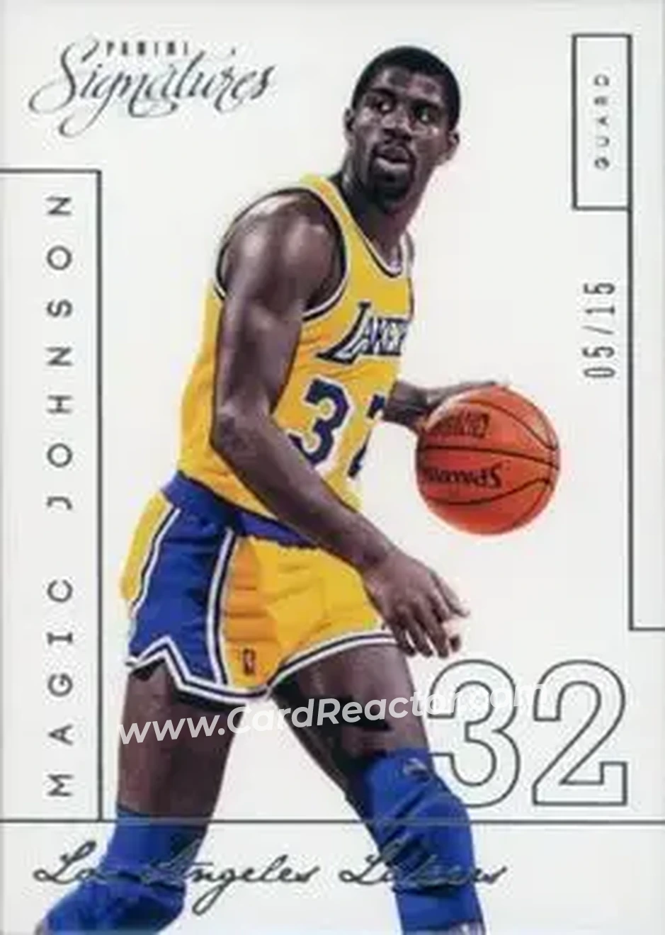 2013-14 Panini Signatures #220 - Magic Johnson - Los Angeles Lakers - Front