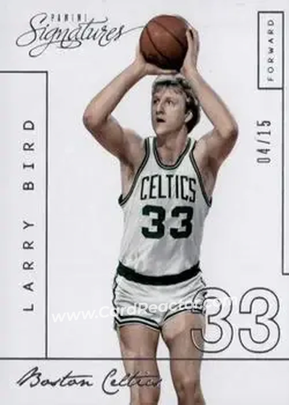 2013-14 Panini Signatures #229 - Larry Bird - Boston Celtics - Front