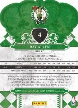 Back of Ray Allen