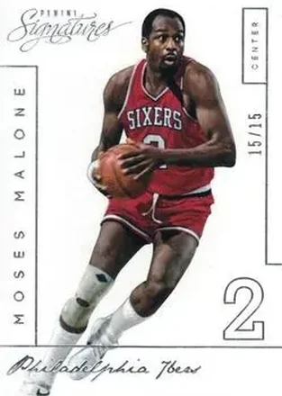 2013-14 Panini Signatures #293 - Moses Malone - Philadelphia 76ers