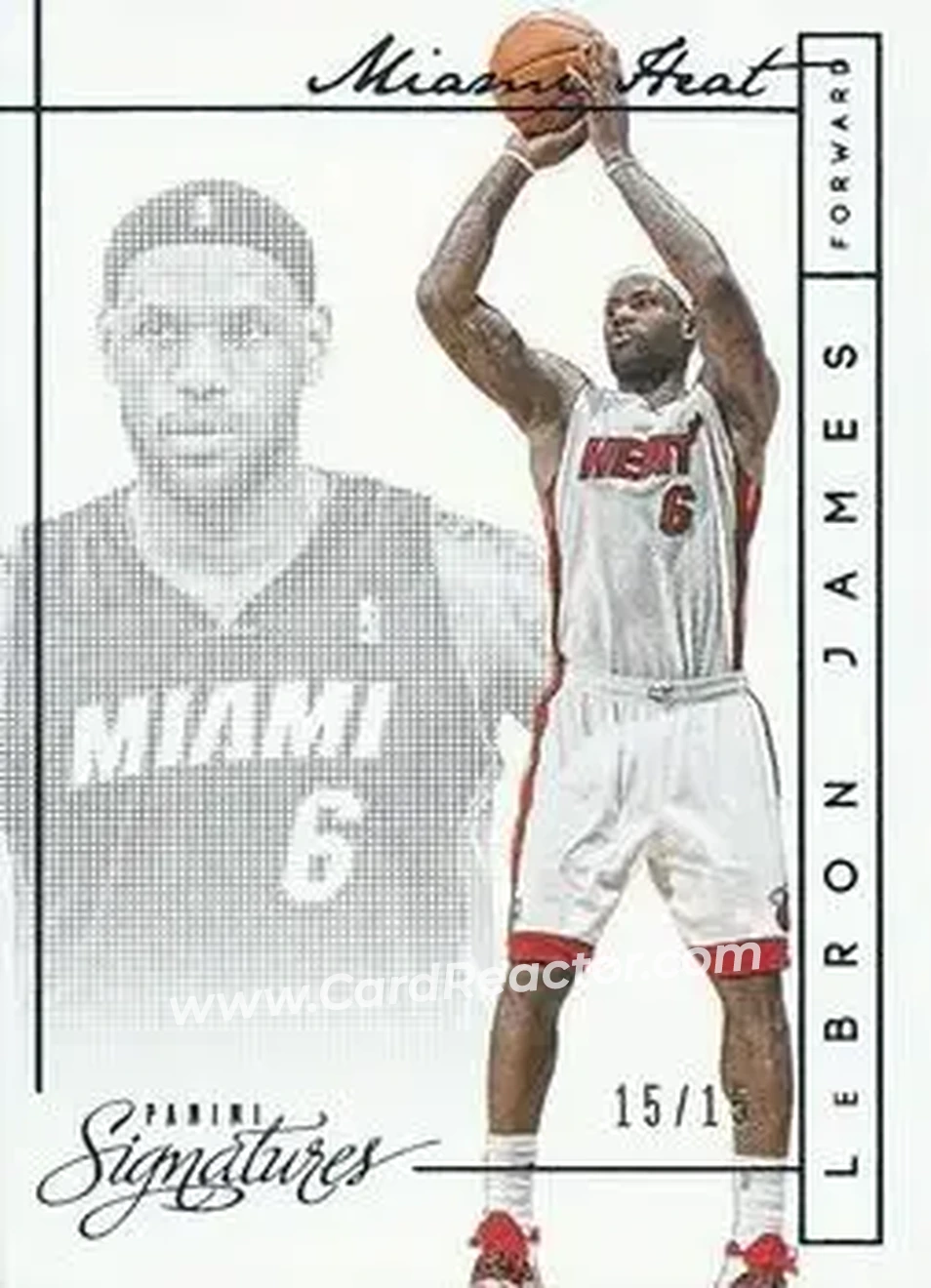 2013-14 Panini Signatures - Blue #99 - LeBron James - Miami Heat - Front