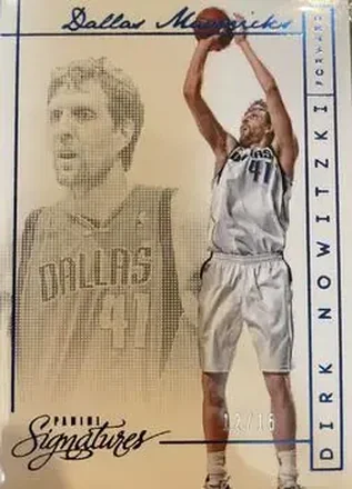 2013-14 Panini Signatures - Blue #112 - Dirk Nowitzki - Dallas Mavericks