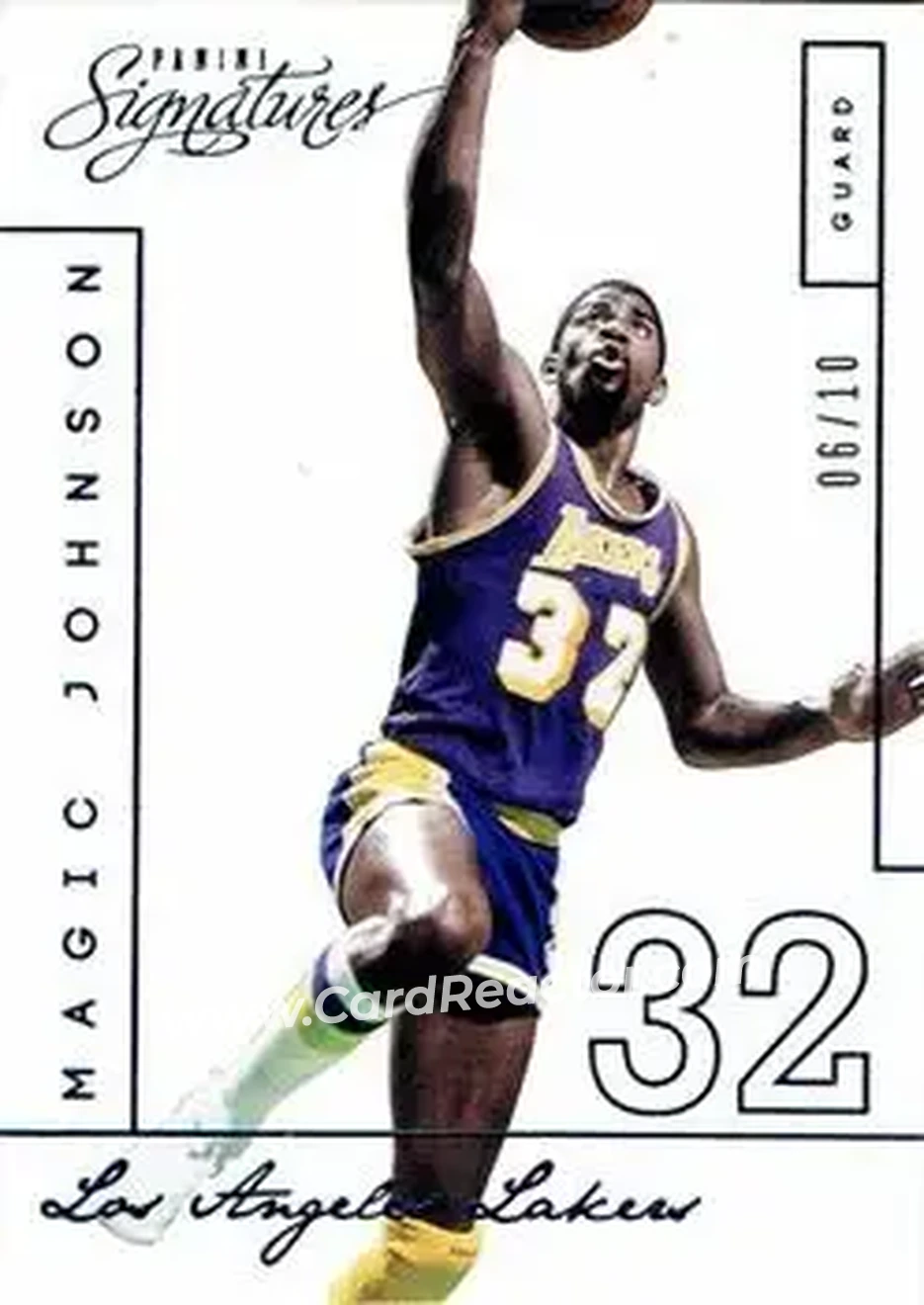 2013-14 Panini Signatures - Blue #211 - Magic Johnson - Los Angeles Lakers - Front 2013-14 Panini Signatures - Blue #211 - Magic Johnson - Los Angeles Lakers - Front