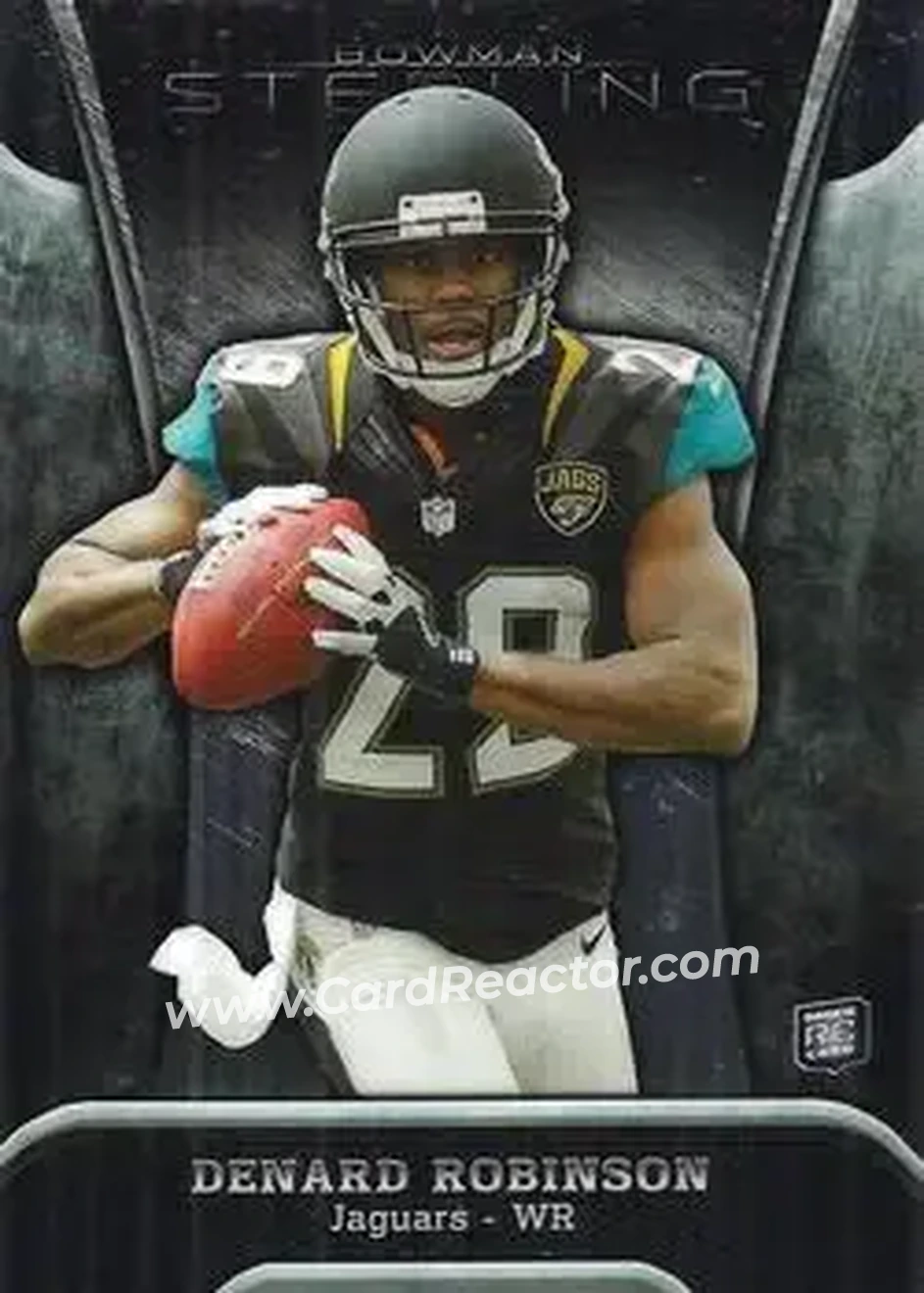 2013 Bowman Sterling #3 - Denard "Shoelace" Robinson - Jacksonville Jaguars - Front 2013 Bowman Sterling #3 - Denard "Shoelace" Robinson - Jacksonville Jaguars - Front