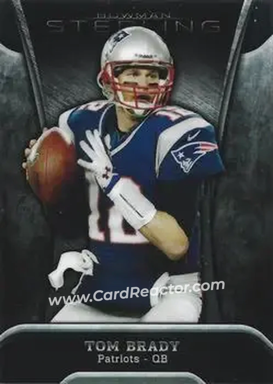 2013 Bowman Sterling #10 - Tom Brady - New England Patriots - Front 2013 Bowman Sterling #10 - Tom Brady - New England Patriots - Front