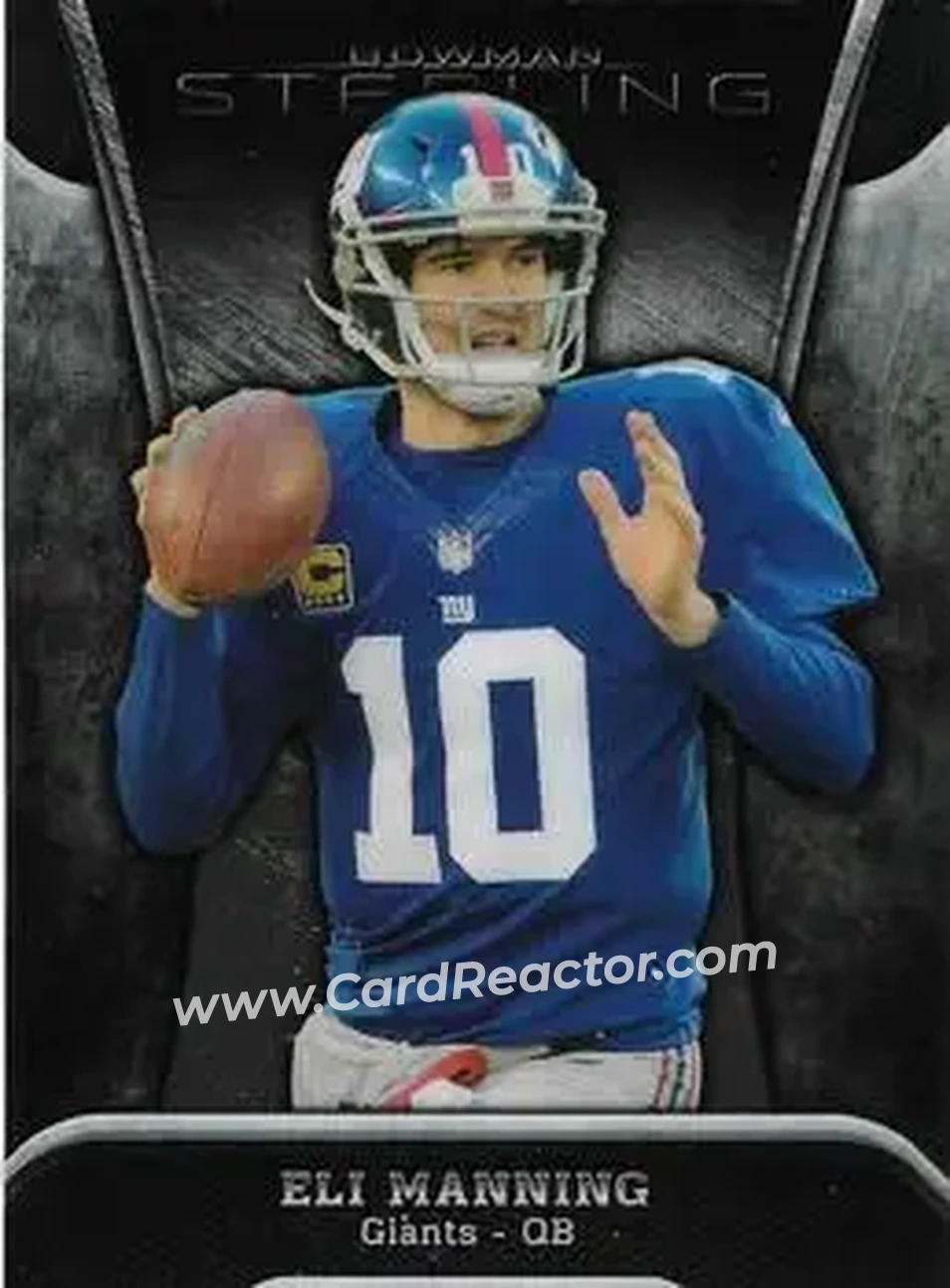 2013 Bowman Sterling #12 - Eli Manning - New York Giants - Front